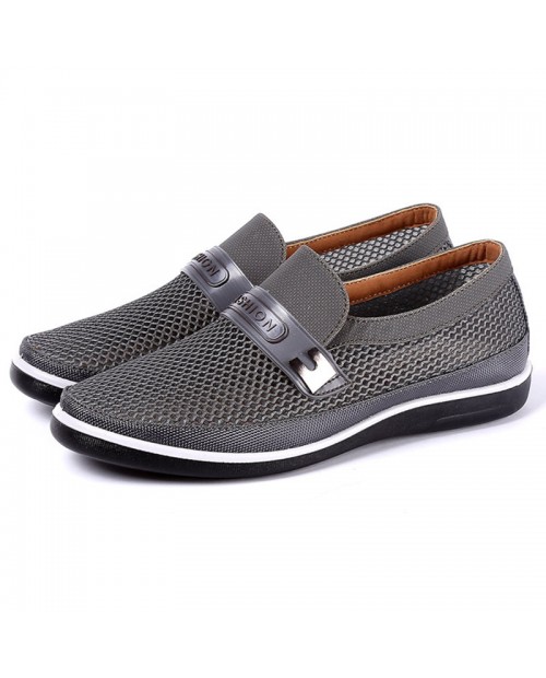 Men Breathable Wear-resistant Soft Sole Slip On Casual Shoes