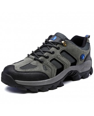 Men Suede Wearable Non Slip WaterProof Large Size Casual Hiking Sneakers
