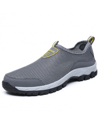 Men Mesh Non Slip Large Size Wearable Outdoor Casual Hiking Sneakers