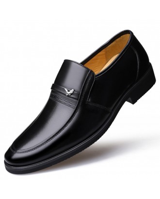 Men Genuine Leather Soft Slip Resistant Casual Formal Shoes