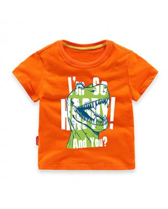 Graphic Kids Boys Printed Tops & T-shirts Toddler Birthday Clothes For 1Y-7Y