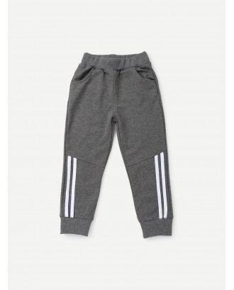 Toddler Boys Cut And Sew Panel Pants