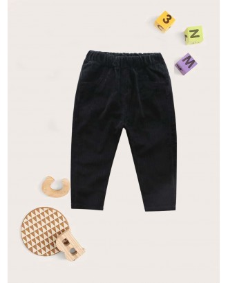 Toddler Boys Solid Corduroy Carrot Pants