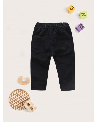 Toddler Boys Solid Corduroy Carrot Pants